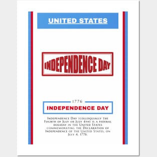 Independence Day - United States - For 4th of july - Print Design Poster - 1706203 Posters and Art